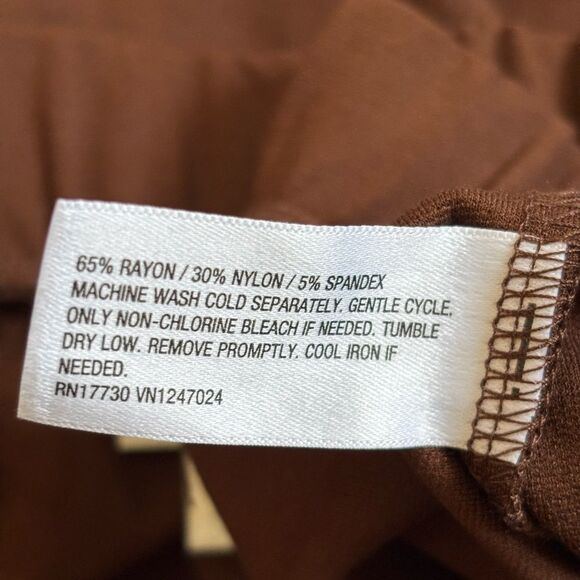 Ava & Viv Brown Flared Pants - Picture 5 of 5